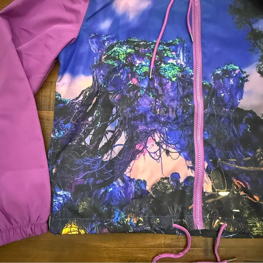 Disney Parks Pandora World Of Avatar Spring Jacket Full Zip Jacket Small Purple - Image 7