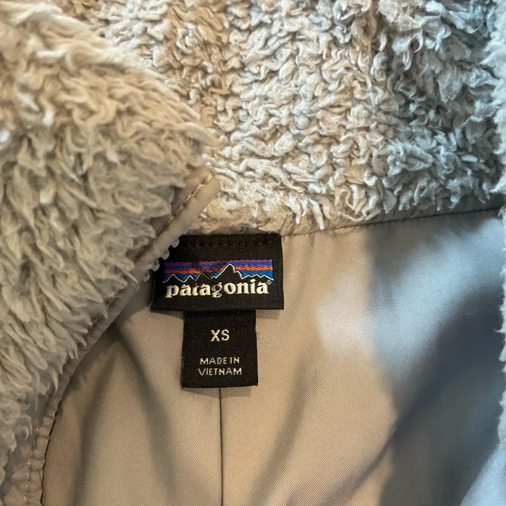 Patagonia Women’s Los Gatos Jacket Full Zip Sherpa Gray Size XS - Image 3