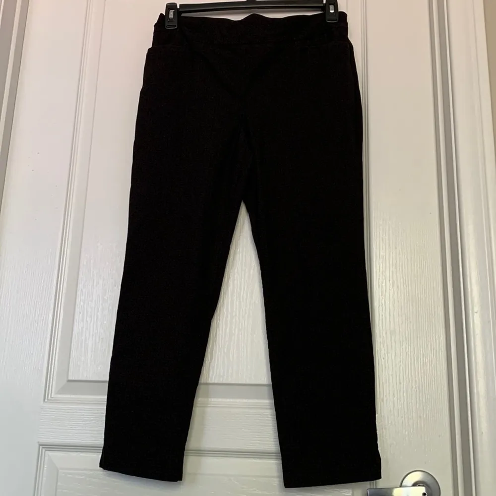 Women's Chico's Pull-On Black Brown Stretch Pant Trouser Size 1.5  EUC #2637 - Image 3