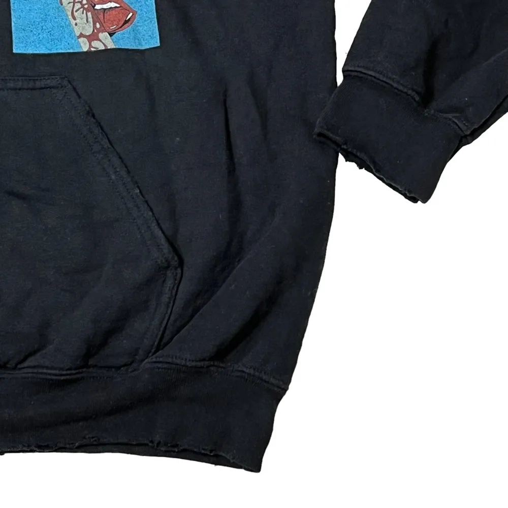 Miguel War & Leisure Album Pullover Hoodie Black Distressed Size M - Image 8