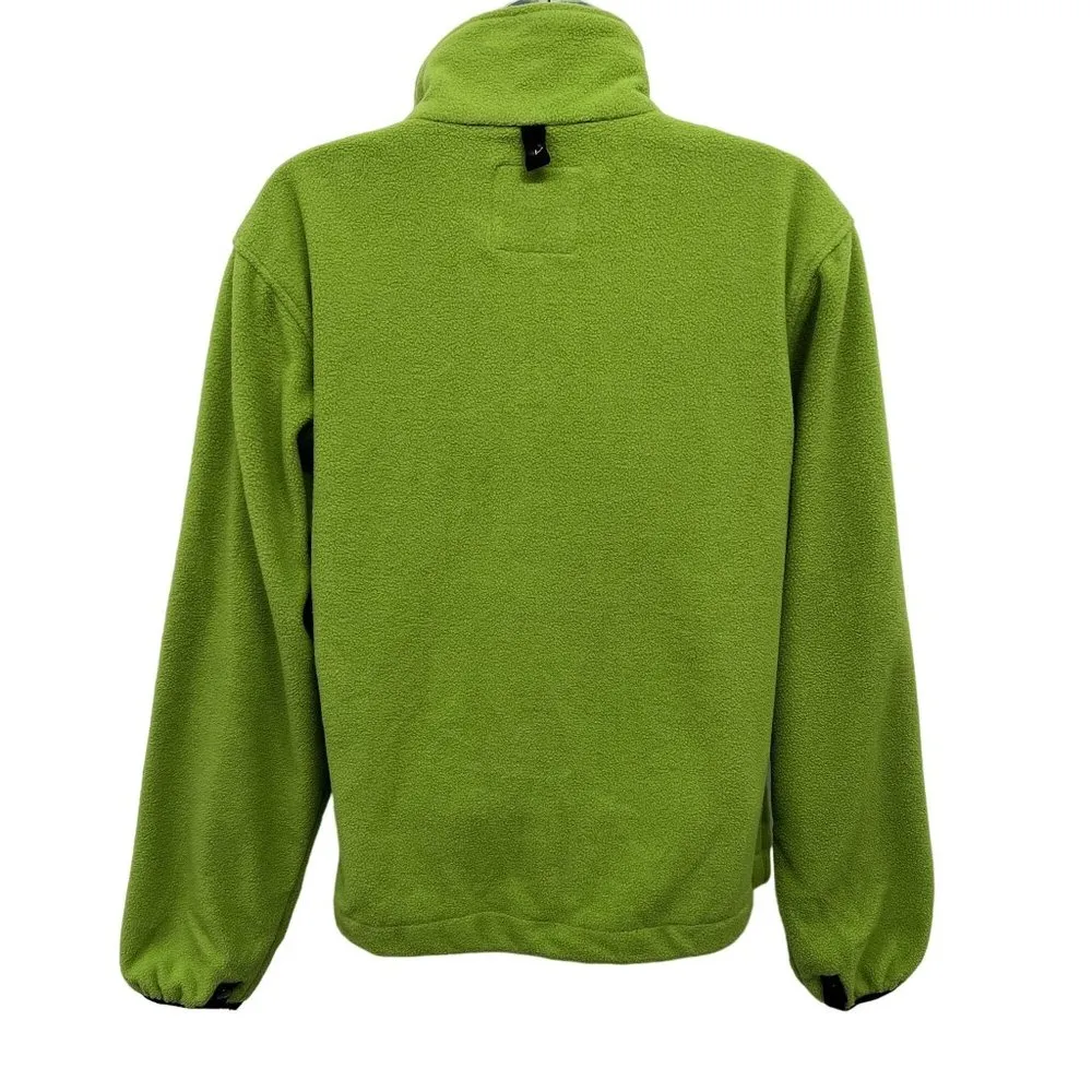 The North Face Summit Series Fleece Long Sleeve Full Zip Jacket Coat Green - Image 3