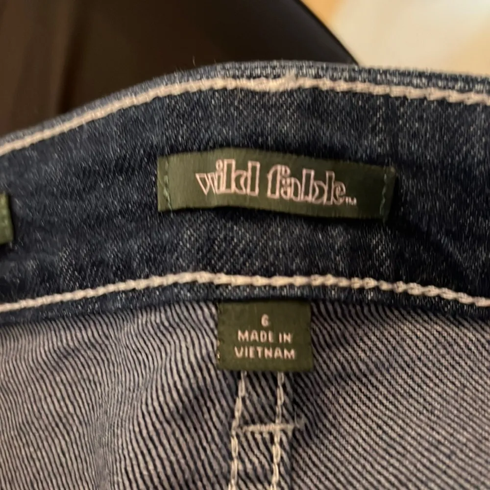 New Wild Fable Super High Rise Straight Leg Button Fly Blue Jeans Size 6 - Image 8