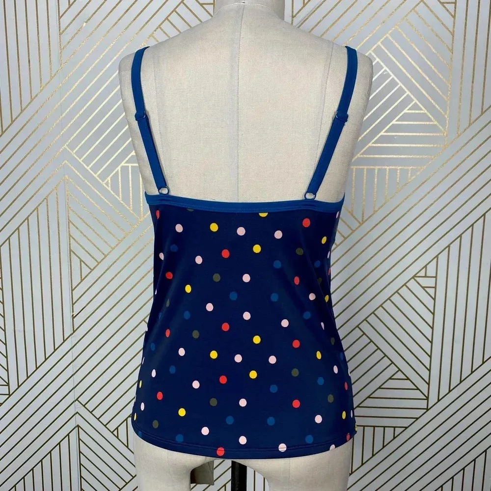 Boden Milos Cup‎ Size Tankini Top Navy Spot Blue - Image 8