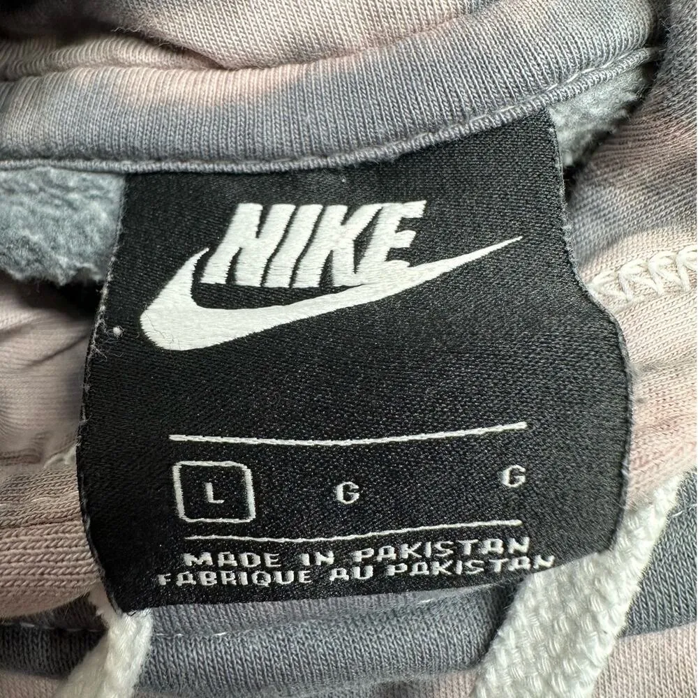 Nike : Slate Gray Tie Dye Hoodie - Image 3