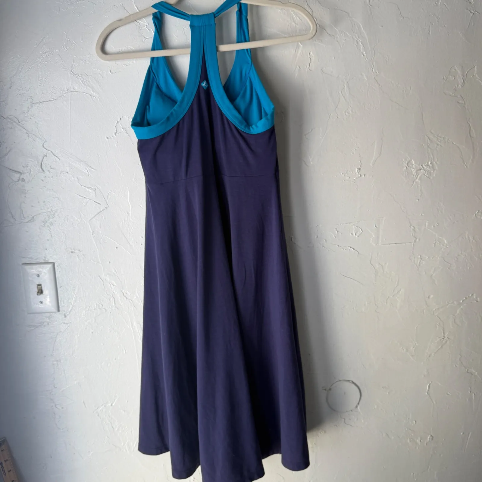 prAna Blue Teal Racerback Athletic Dress Women's M Athletic Pickleball Tennis - Image 4