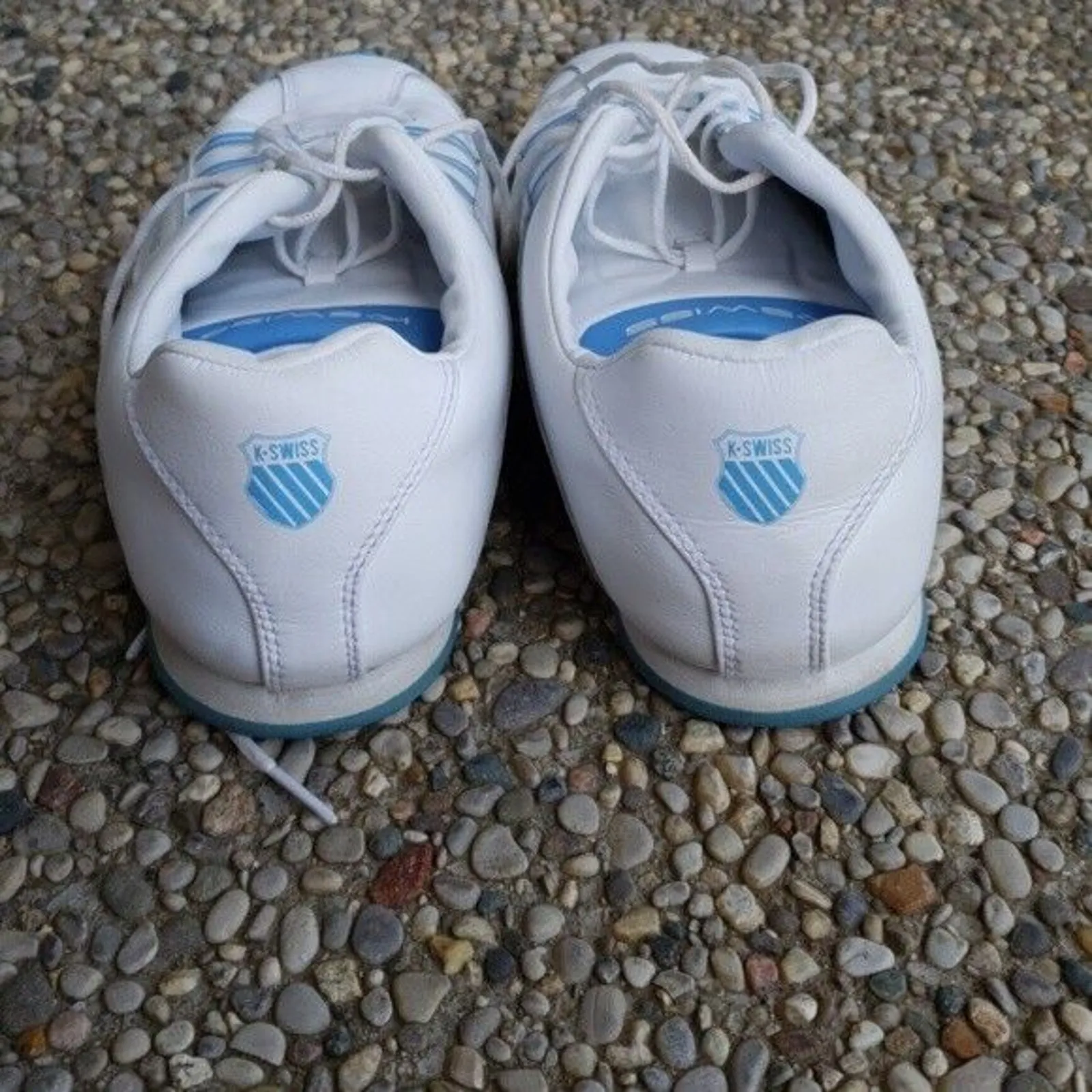 K-Swiss Blue & White Ladies Sneakers - 91039126 - Size 8 - Image 5