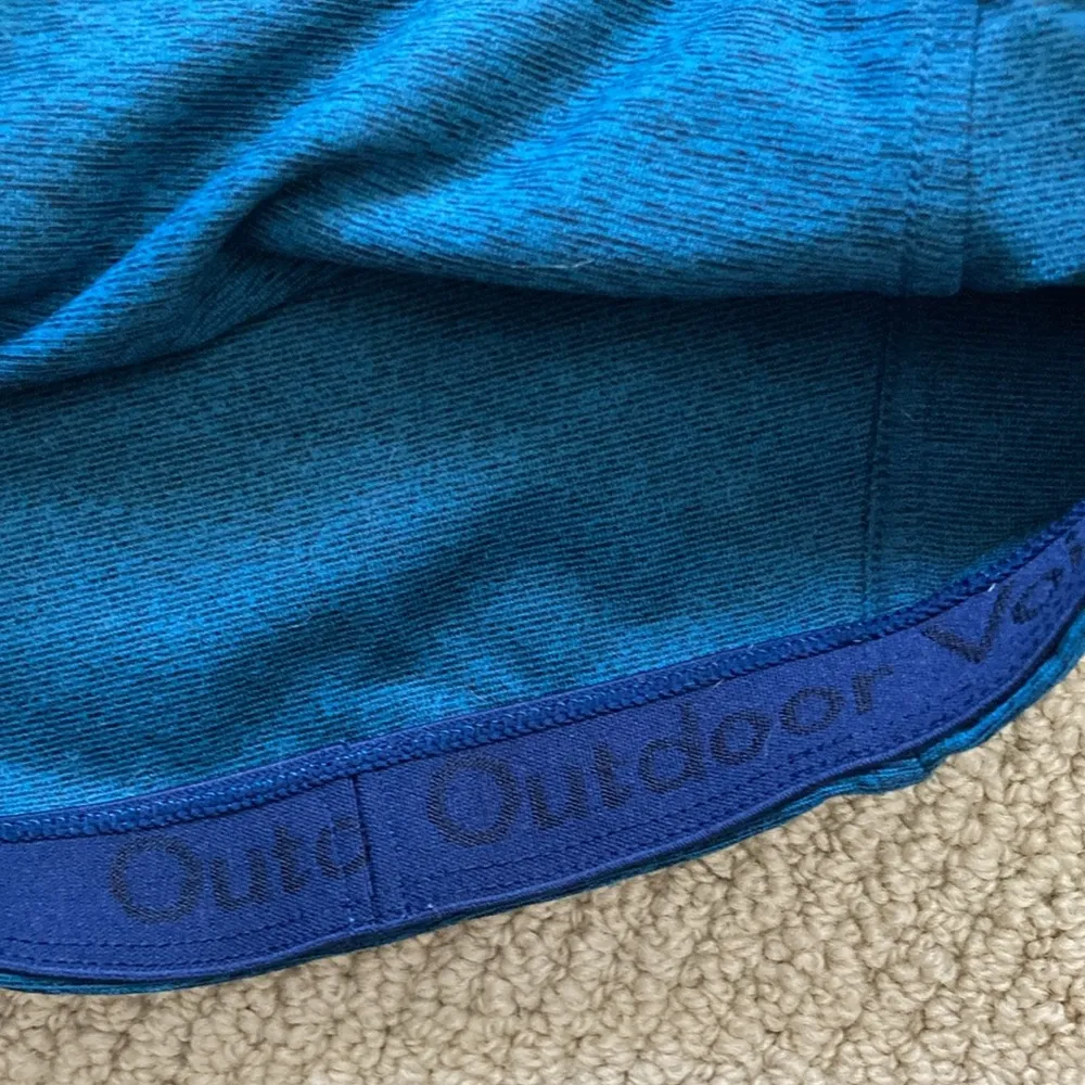 Outdoor Voices Athena Crop Bra Top Blue OG Textured Compression Size Small EUC - Image 7