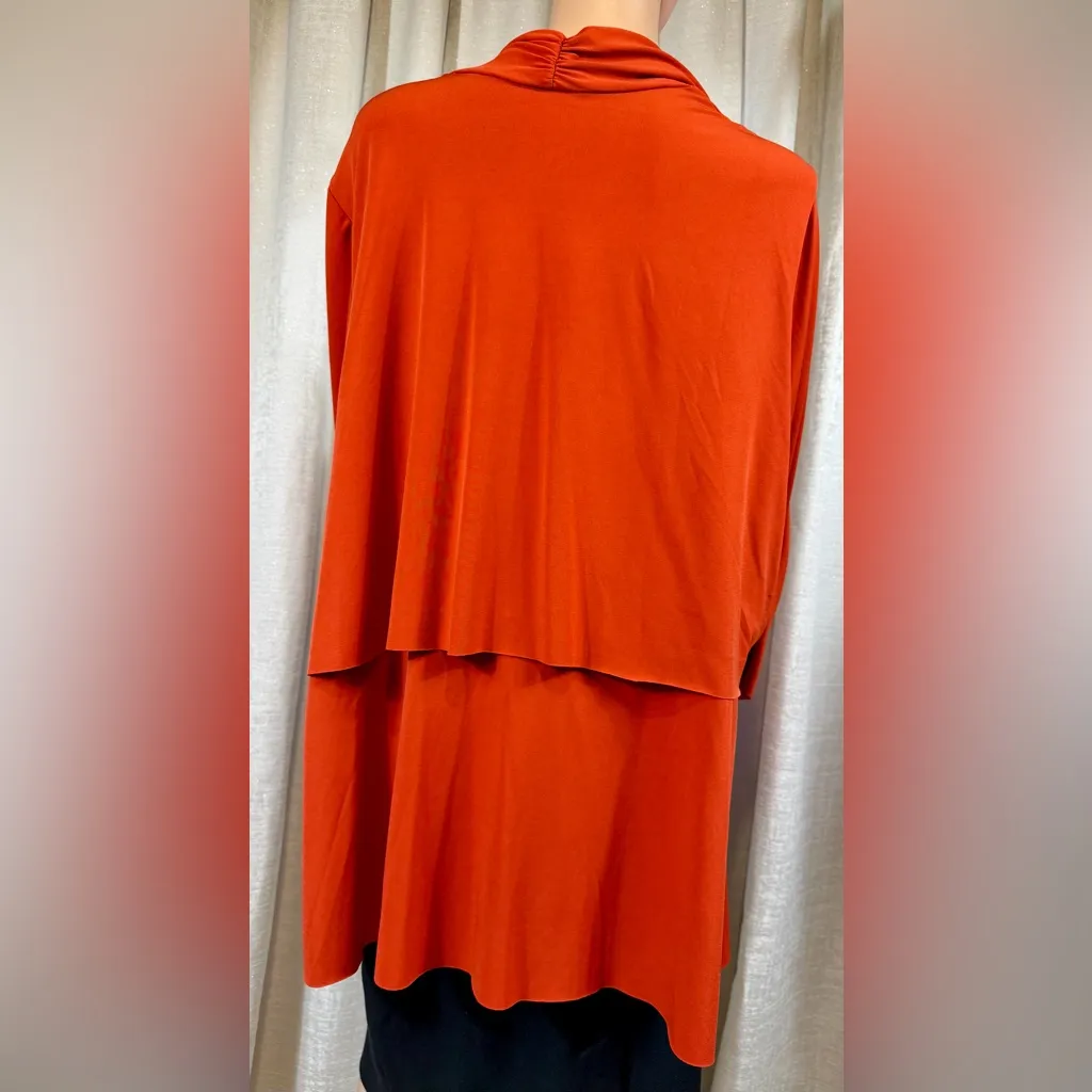 🍂 Susan Graver Liquid Knit Waterfall Cardigan – Size 2X - Image 3