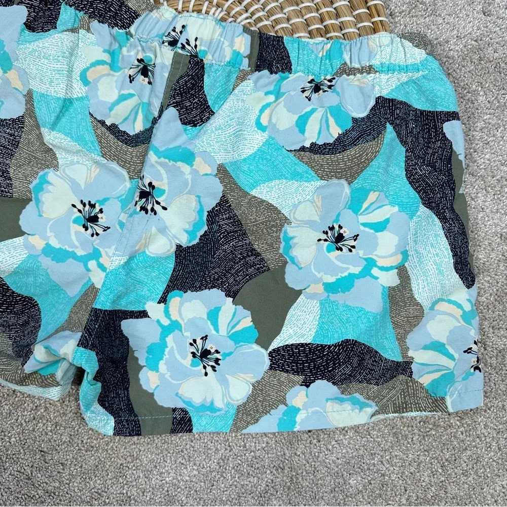 Patagonia Women’s Barely Baggies Shorts Pull On 2.5”Hibiscus Howling Turquoise L - Image 7