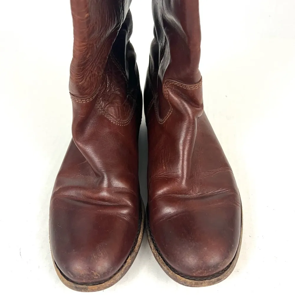 Frye Melissa Button Cognac Boots - Size 6 - Image 9