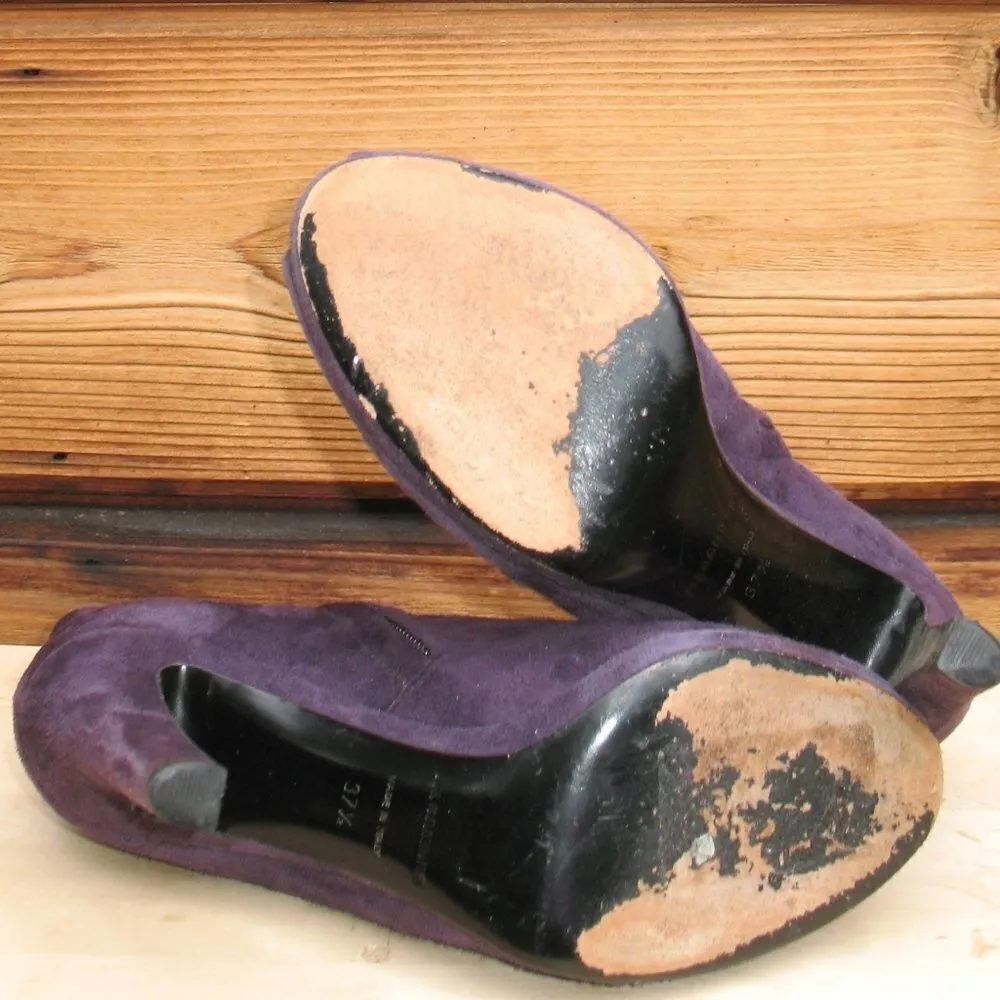 Jil  Sander Womens 7.5  Purple Ankle Boots - Image 7