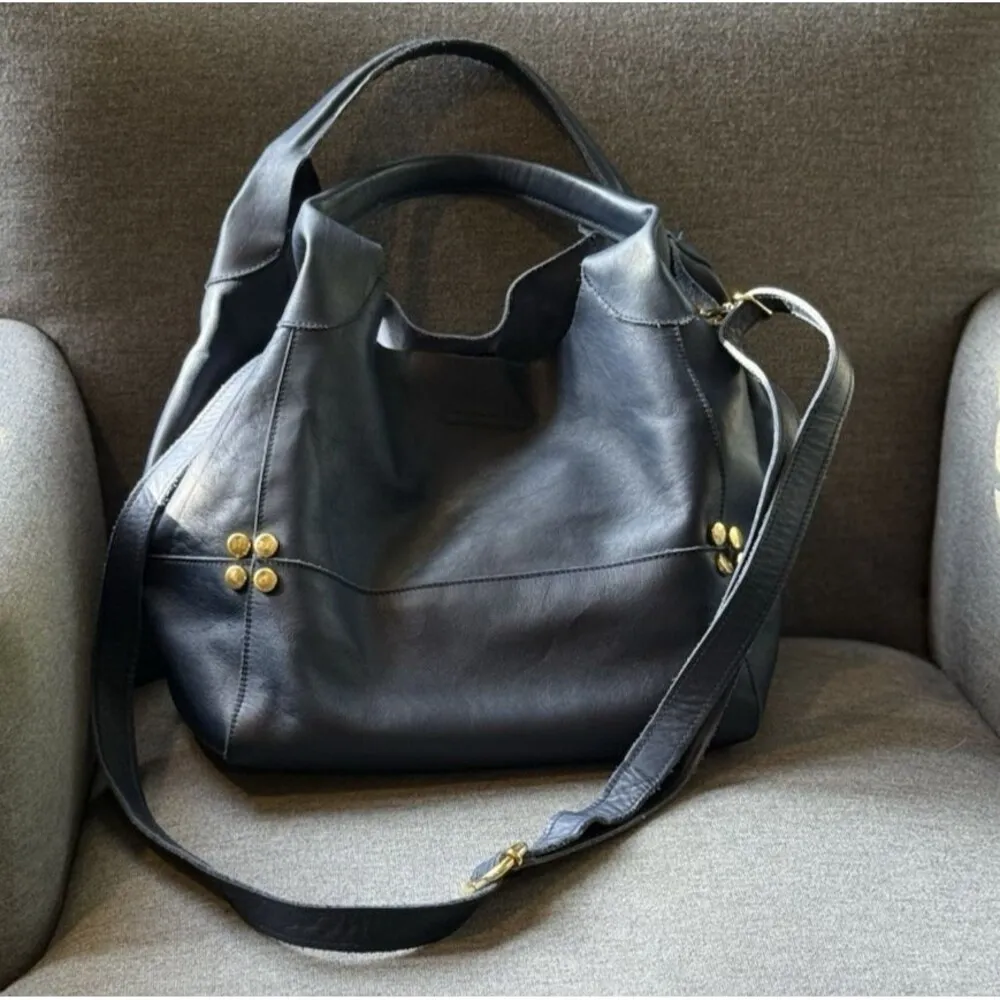 Guanti & Borse Genuine Leather Shoulder Bag Blue Italy La Guantaia Firenze Strap - Image 2