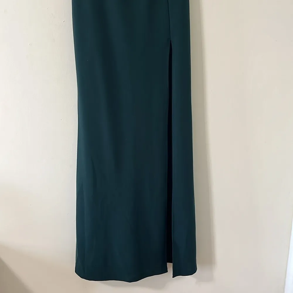 Windsor Kaia Strapless High Slit Formal Dress Hunter Green Size XL - Image 6