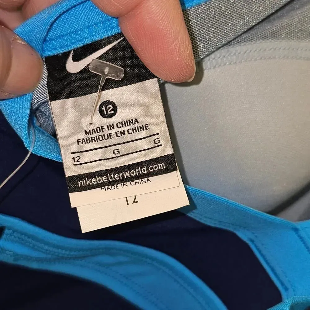 NWT Nike Womens Blue Water‎ Training One Piece Swimsuit 12 - Image 4