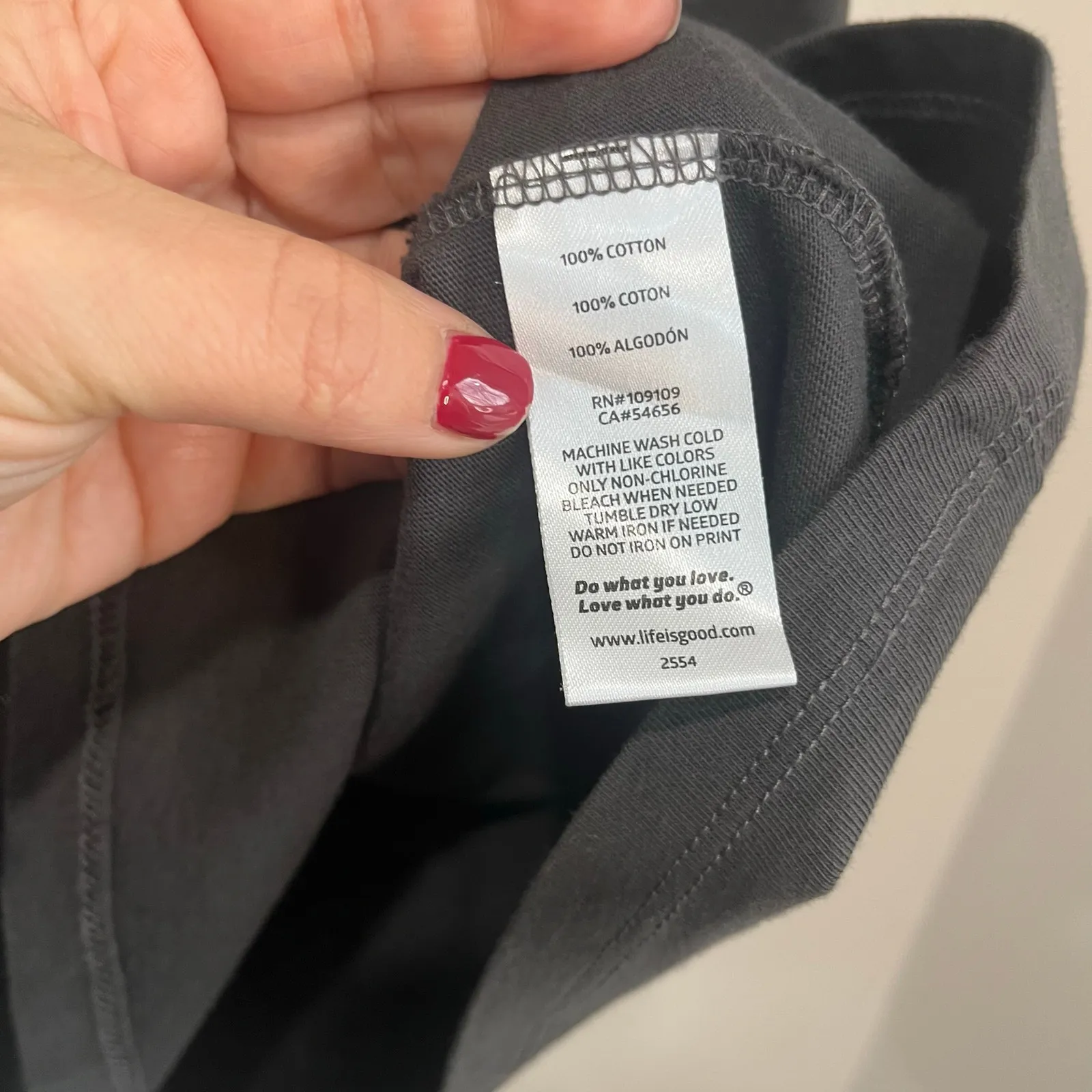 Life is Good Crusher Tee NWT Bicycle Graphic Charcoal Gray T-Shirt Size M - Image 4