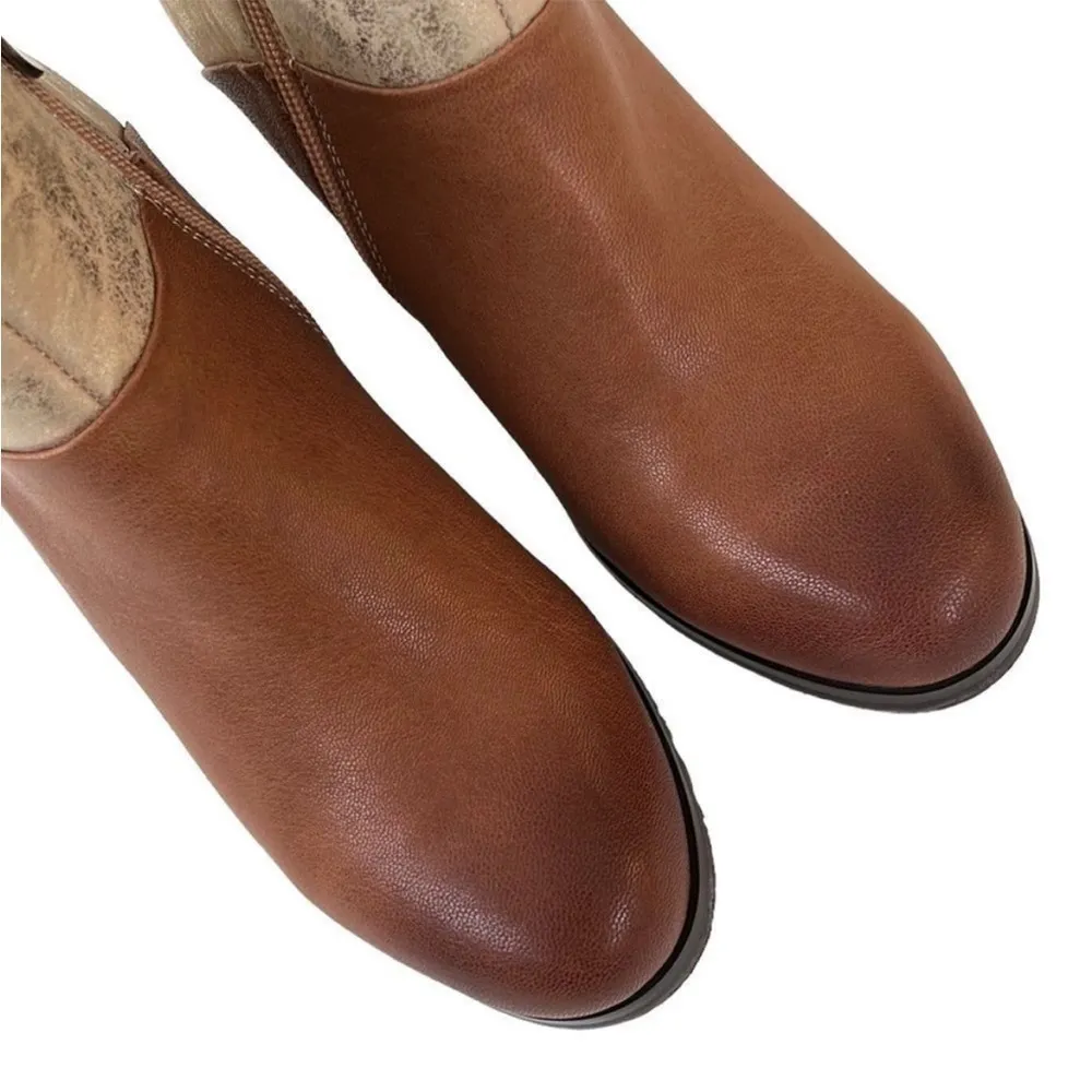 LIKE New Elite By Corkys Leather Ankle Boots Size 7 - Image 4