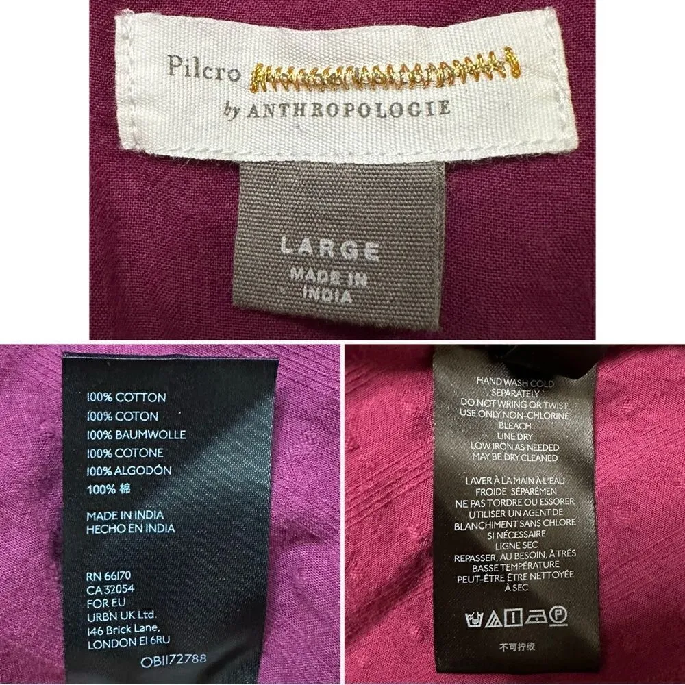 Anthropologie Pilcro Tavi Boho Embroidered Button Down Top - Image 11