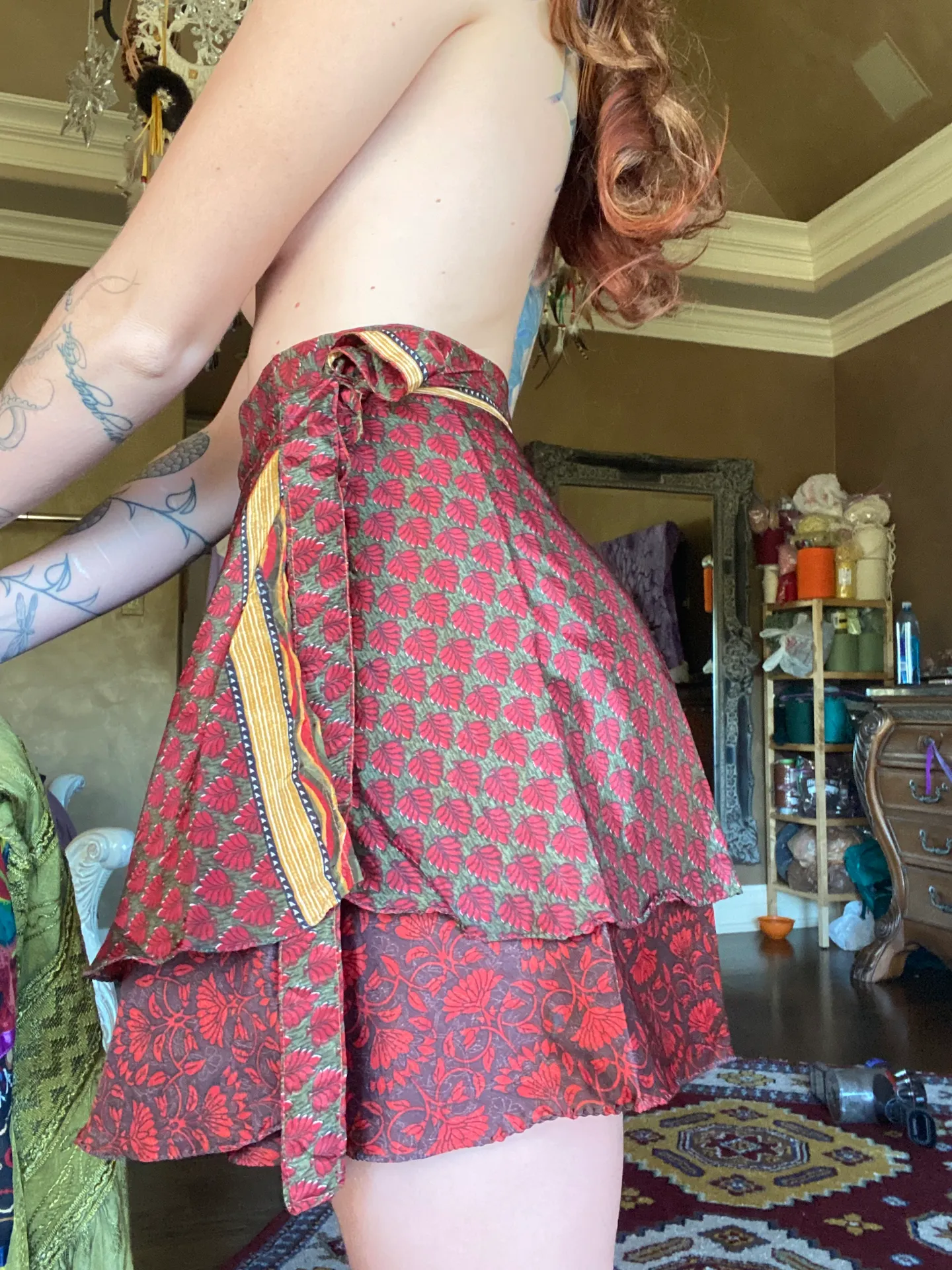 Sexy Mini Skirt Unique Small Babydoll Red - Image 4