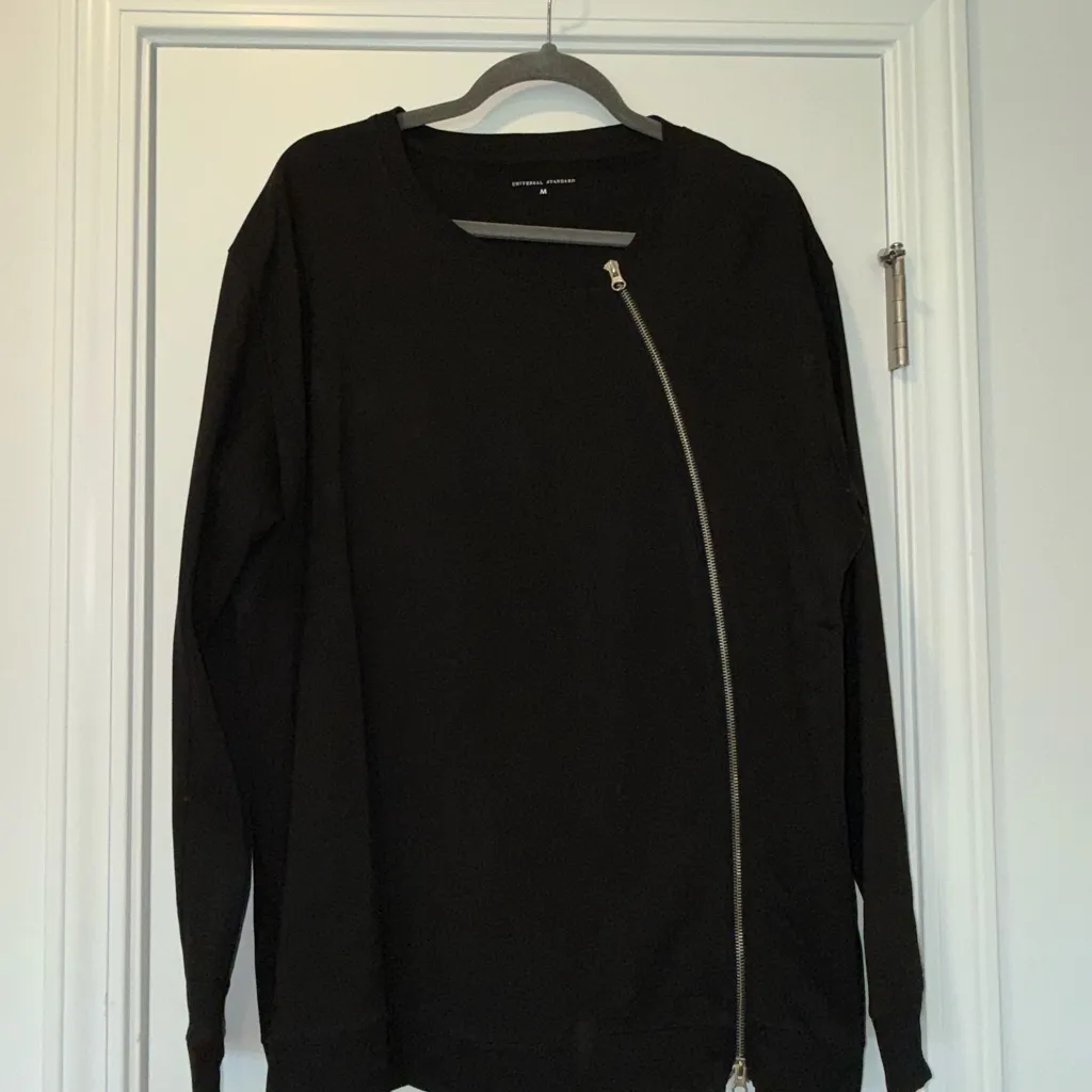Universal Standard Black Zip-Up Sweater - Image 3