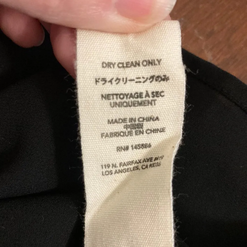 . The Promenade Top 0 XS Black Multicolor Embroidery Tassel Flowy Boho - Image 13