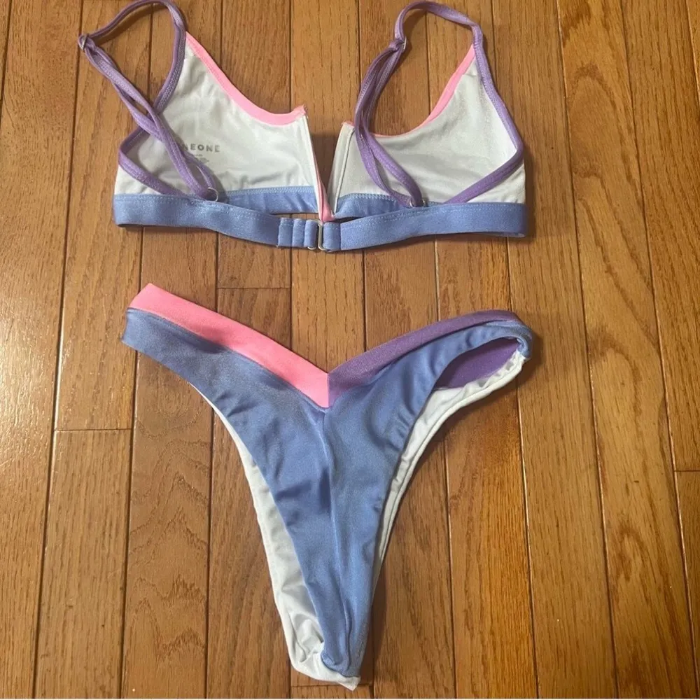 One One Swim Bikini Purple Size M - Image 3
