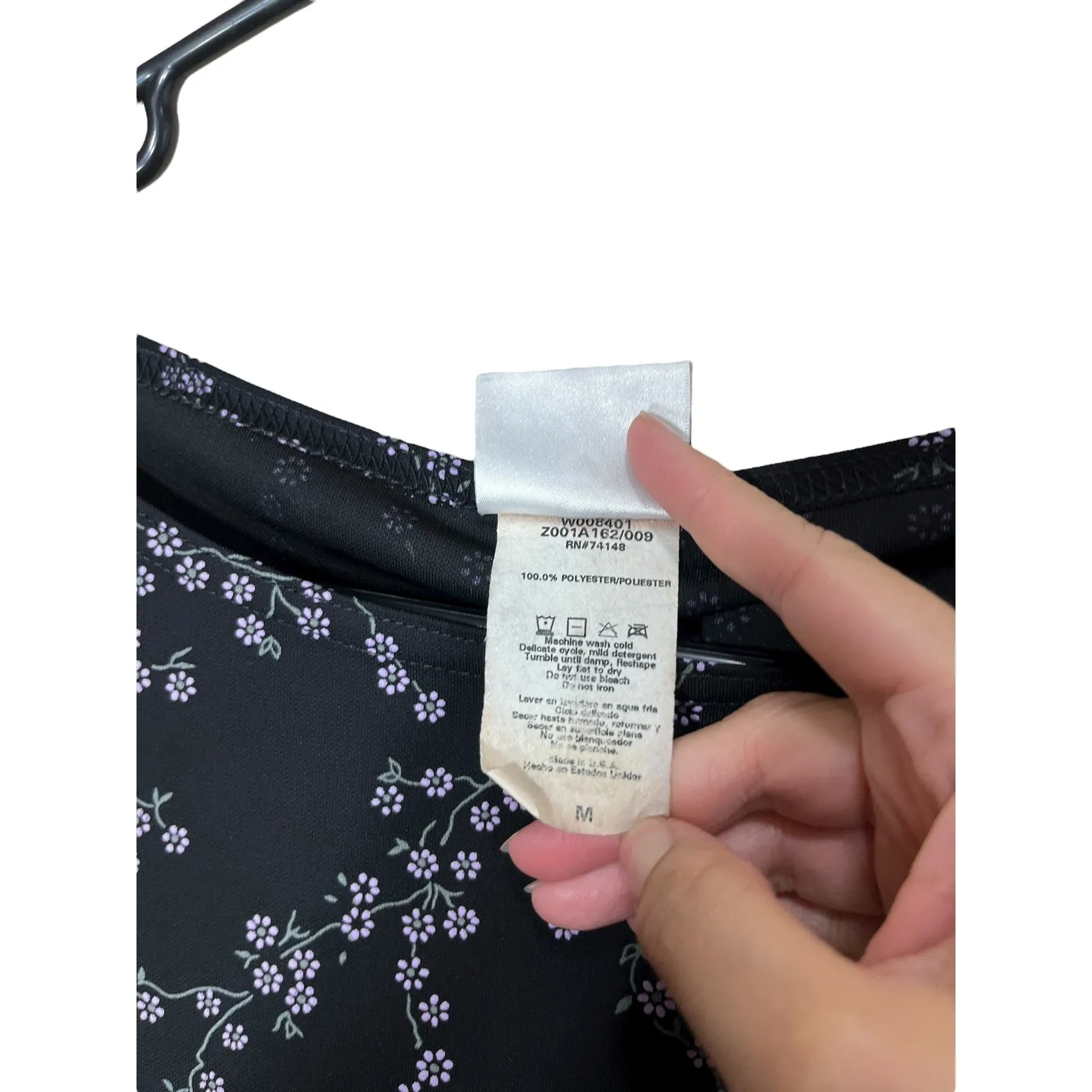 Jalate Black Floral Sleeveless Dress Womens Medium Summer Casual - Image 6