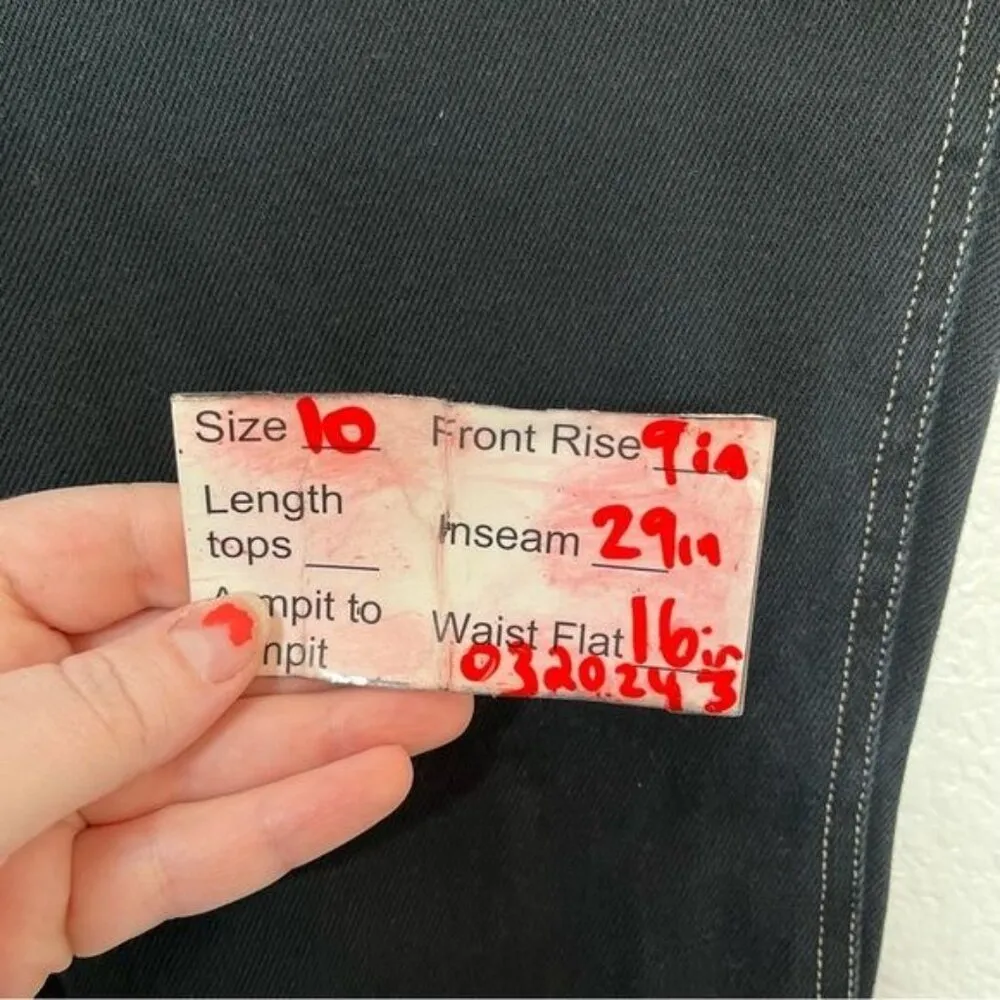 J. Crew dark Wash vintage straight leg mid rise jeans size 10 made in Hong Kong - Image 14