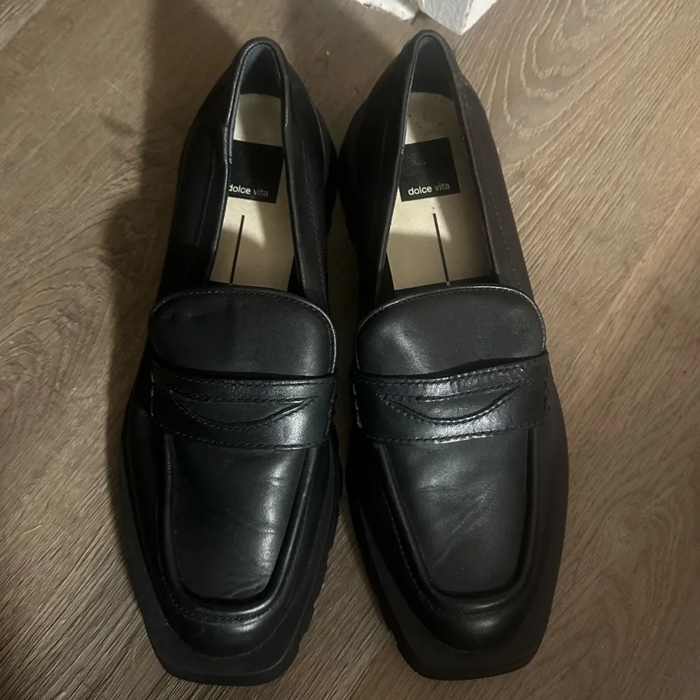 Dolce Vita Women’s Shoes Size 8.5 Black Leather Elias Chunky sole - Image 3