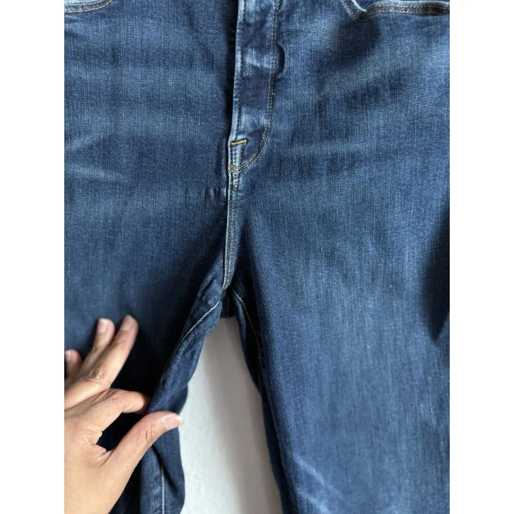 Good American Good Waist Jeans‎ Chew Hem High Rise Medium Wash Women’s Size 8/29 - Image 4