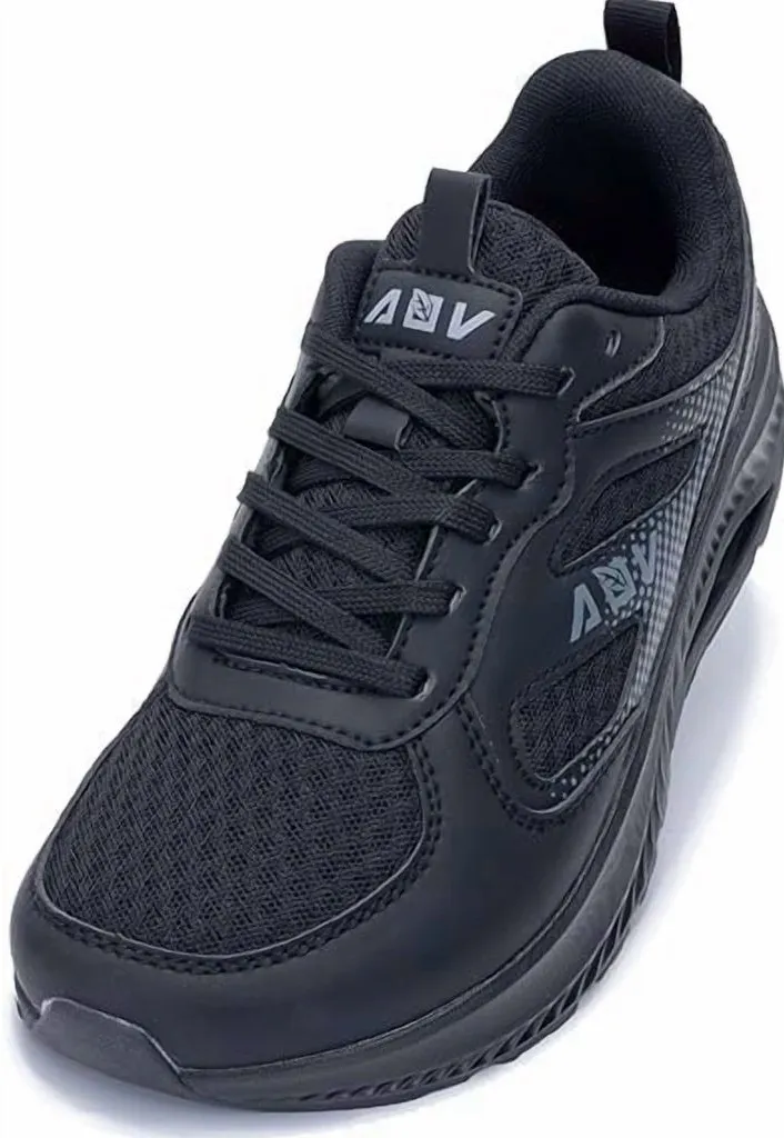 GOOBON Wide Toe Box Women’s Walking Shoes With Arch Support Size 9 Black - Image 1