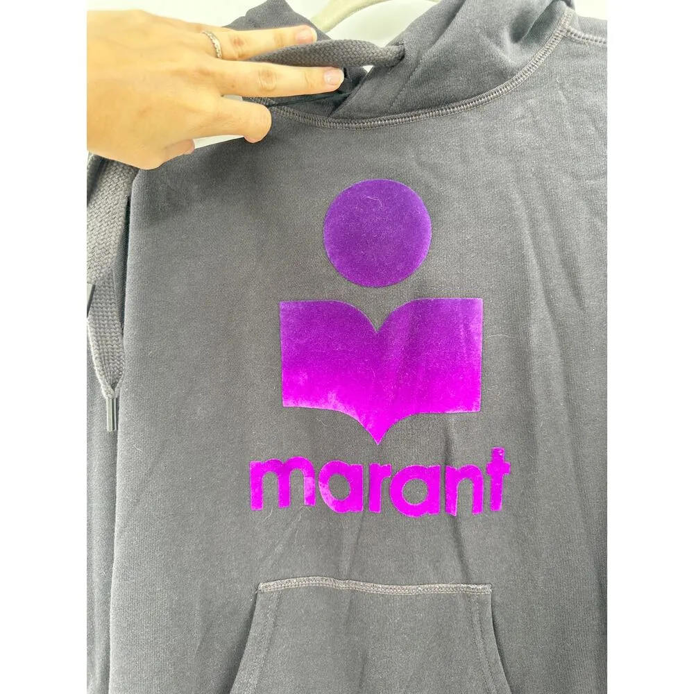 Isabel Marant Étoile Women's Mansel Hoodie in Faded Night Velvet Size 34 - Image 3