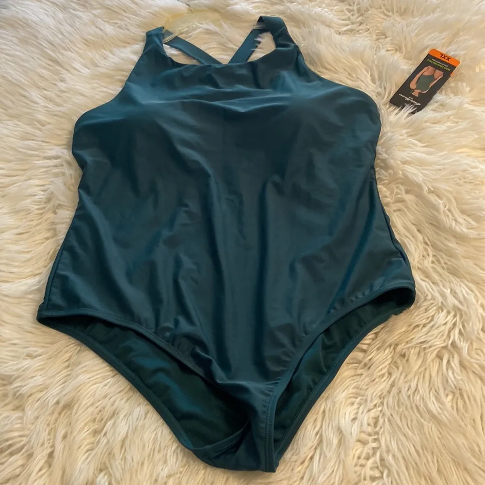 Eddie Bauer One Piece Swim size XXL brand new color teal /green with UV protecti - Image 10