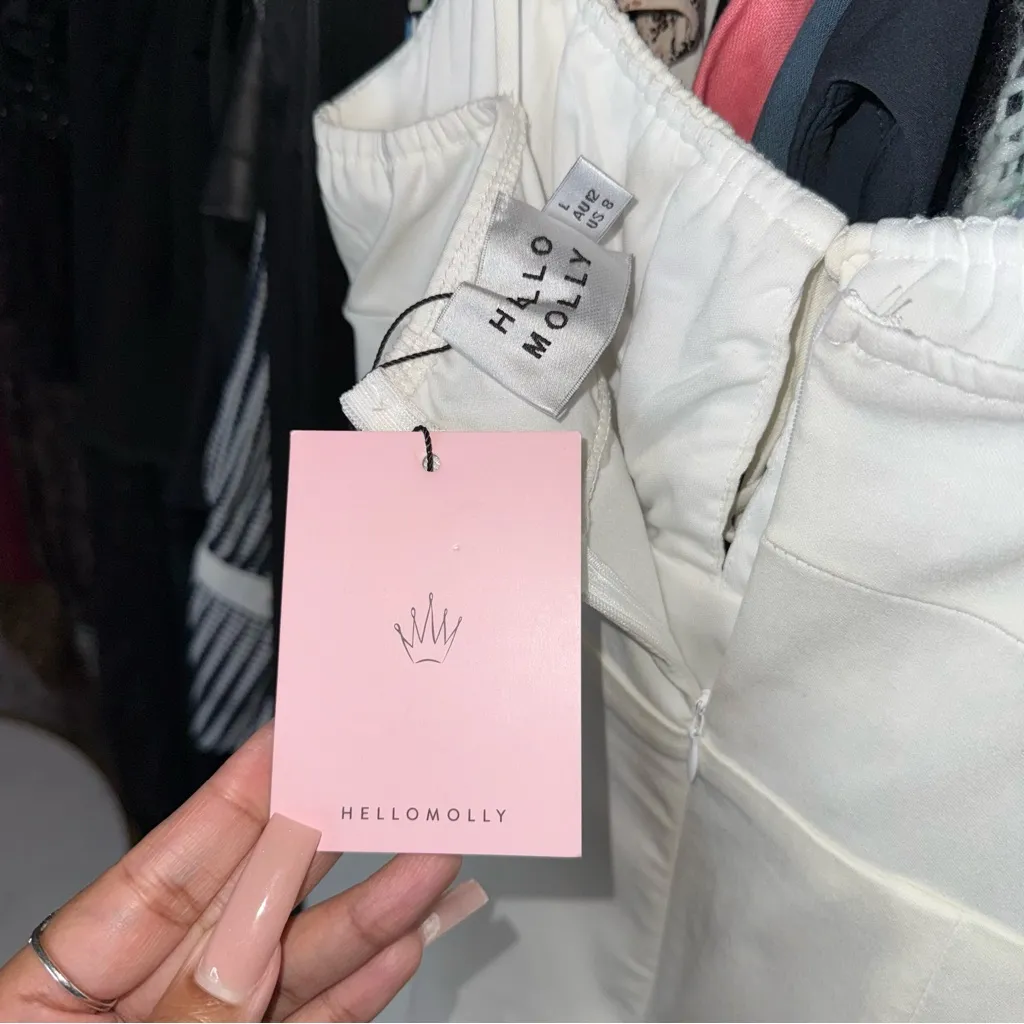 Hello Molly Stay Mine White Mini Dress - Image 6