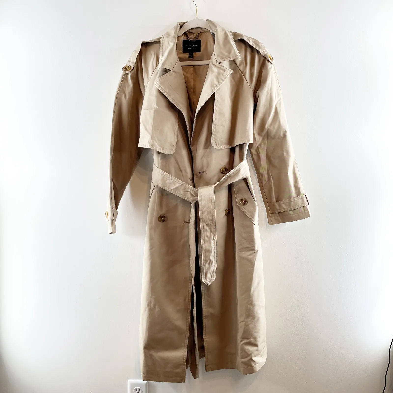 Banana Republic Timeless Trench Coat In Maverick Tan Small - Image 4