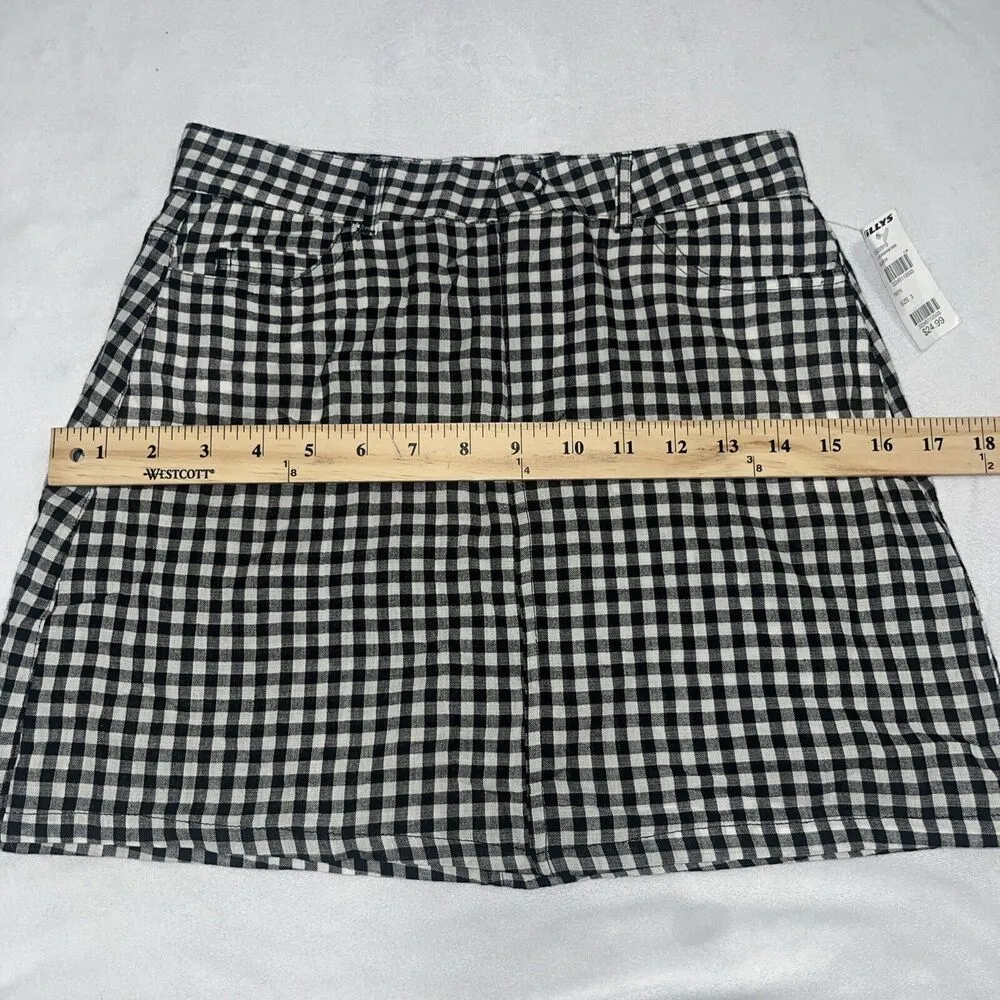 NWT Small Ivy + Main Gingham Mini Skirt Sz 3 100% Cotton - Image 7