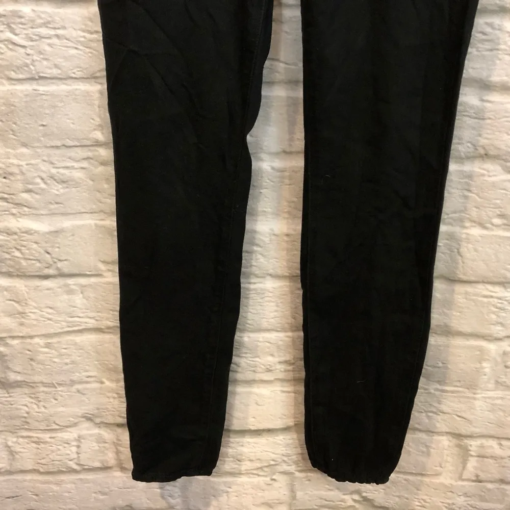 PAIGE Sz 26 Black Verdugo Ultra Skinny Knit Jeans - Image 7