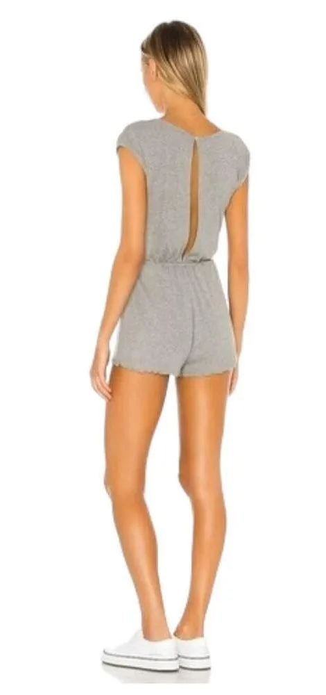 Lovers + Friends Tracey Romper - Gray - XS - Image 3