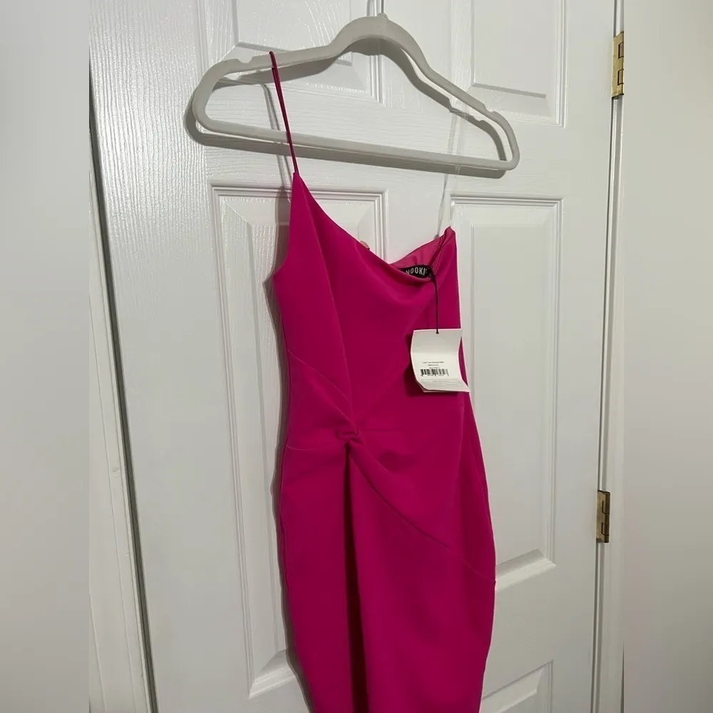 NWT Nookie Lust One Shoulder Midi Dress in Neon Pink - Image 6