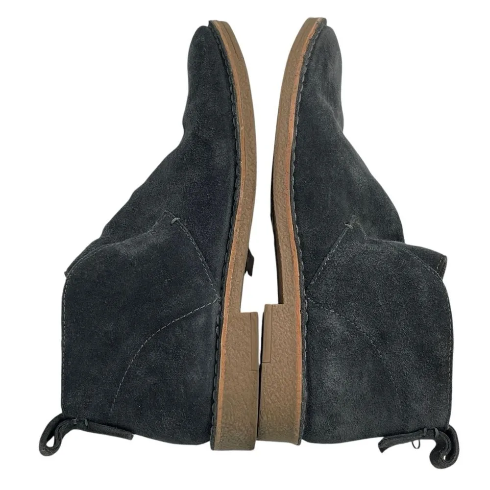 Dolce Vita Ankle Boots Size 7.5 Grey‎ Suede Sherpa Lined Slip on Shoes Gray - Image 4