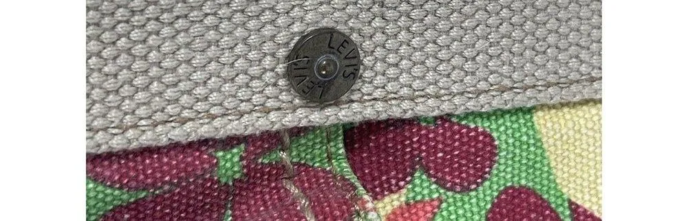 Levi’s Green Floral 70s Inspired Retro Groovy Bright Color Top Handle Bag Purse - Image 15