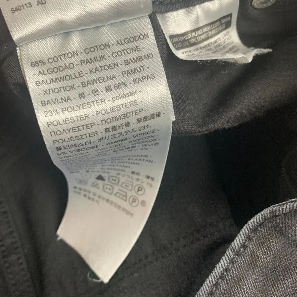 Levis Slim Leg Jeans Womens Black Size 29 Denim 712 Straight Mid Rise Zip - Image 7