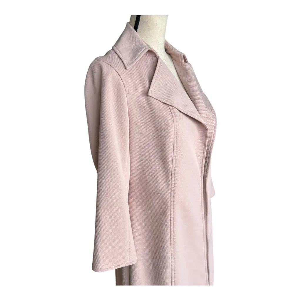 Anne Klein Blush Pink Trench Over Coat Size 4 - Image 4
