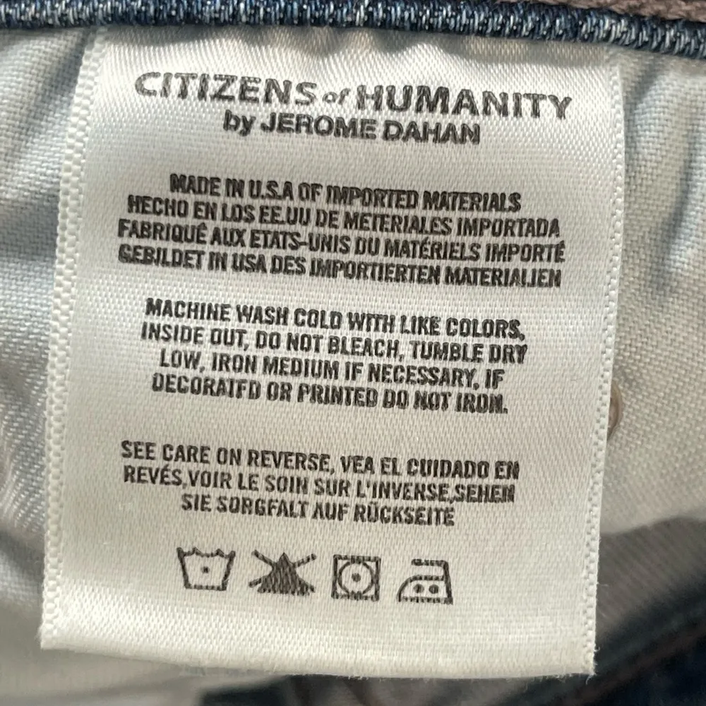 Citizens of Humanity Distressed Rocket Crop High Rise Skinny Jean Size 25 - Image 10