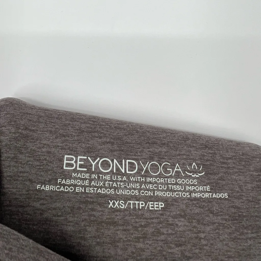 Beyond Yoga Spacedye Out of Pocket High Waisted Midi Leggings Stretch Taupe XXS - Image 13