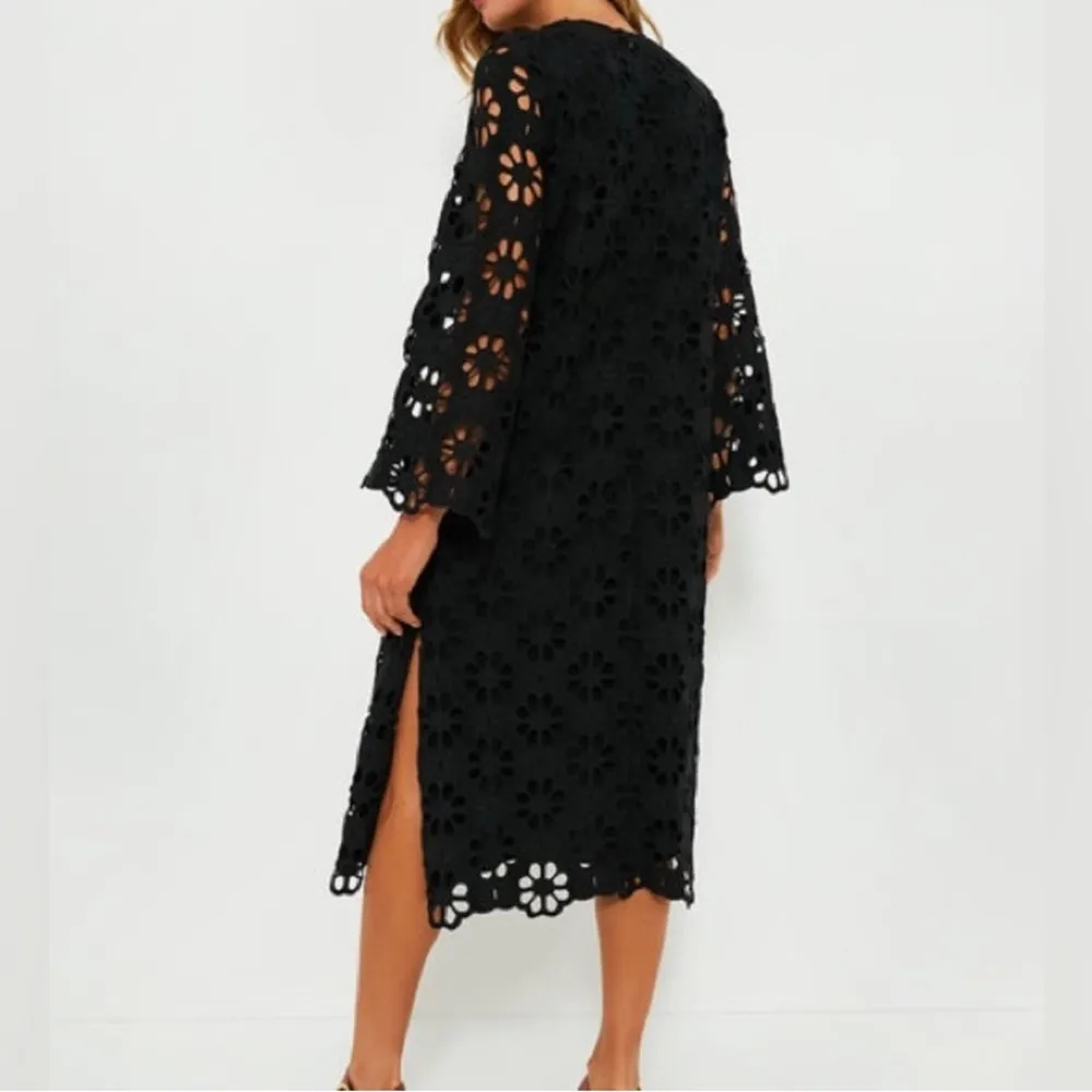 Noir Eyelet Hutton Midi Dress XS - Image 4