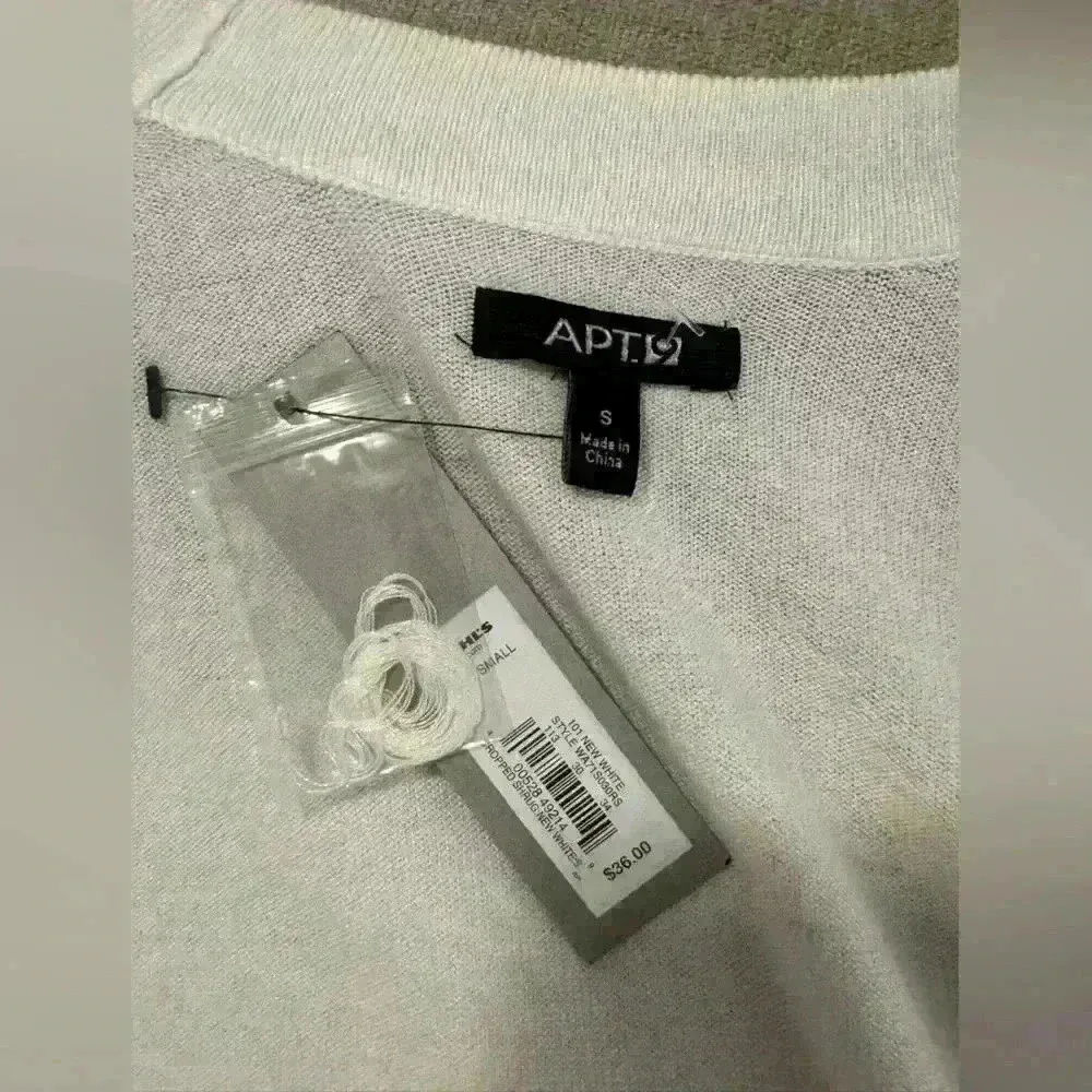 Women’s White Small Apt.9 Cardigan - Image 3