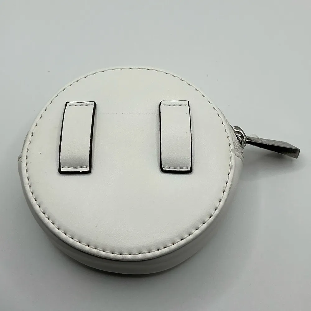 Nice White Leather Michael Kors Belt Bag Coin Purse Circle Pouch Only! No Belt! - Image 3