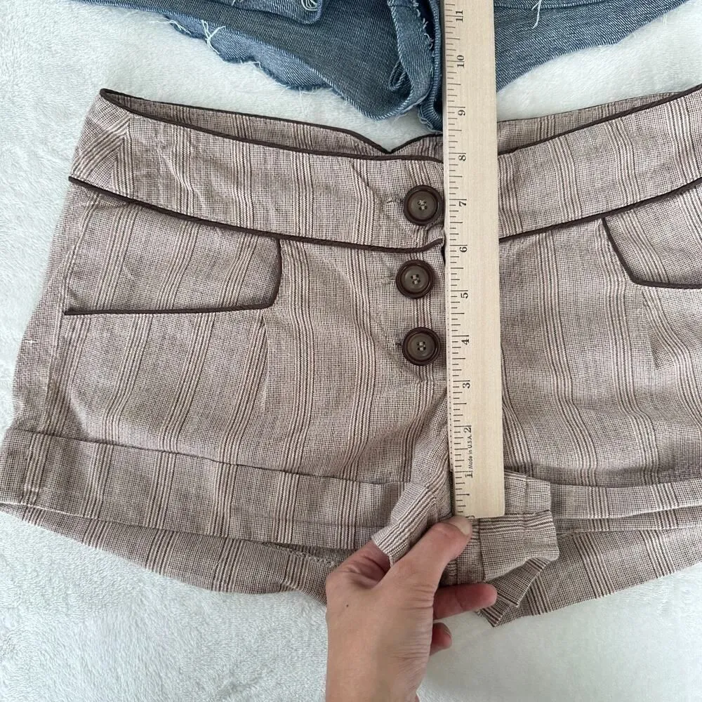 Abercrombie Sele Low Rise Shorts Womens 6 Vintage Y2K Bella Swan Bookstore Indie - Image 10