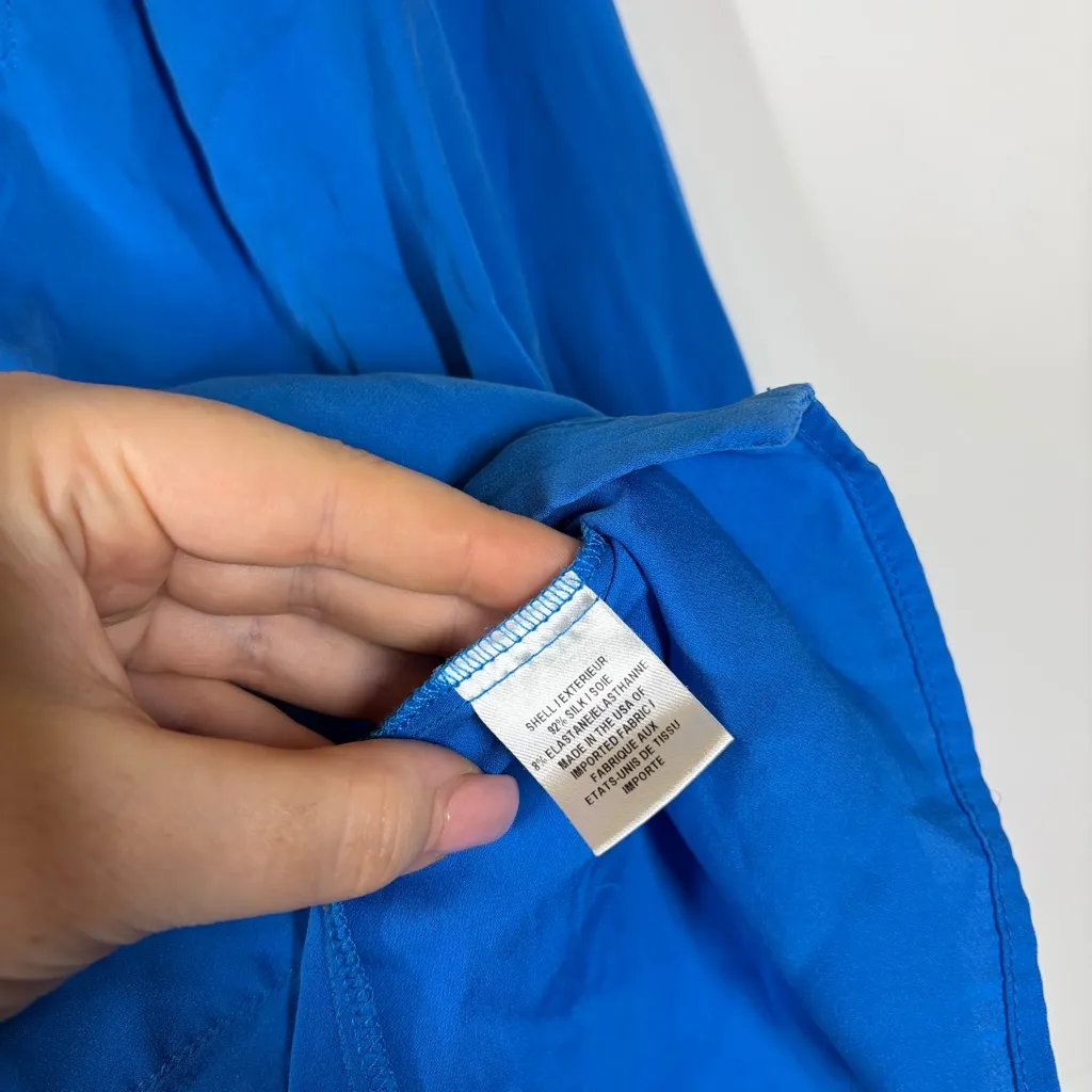 Milly Silk Blend Long Sleeve Blouse Size 8 - Image 7