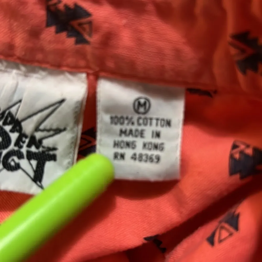 Vintage 1980’s ’’s single stitch Sudden Impact neon orange, coral Shoulder pads Orange Size M - Image 4